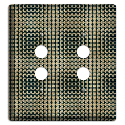 Dark Green Grunge Tiny Tiled Tapestry 3 2 Pushbutton Wallplate