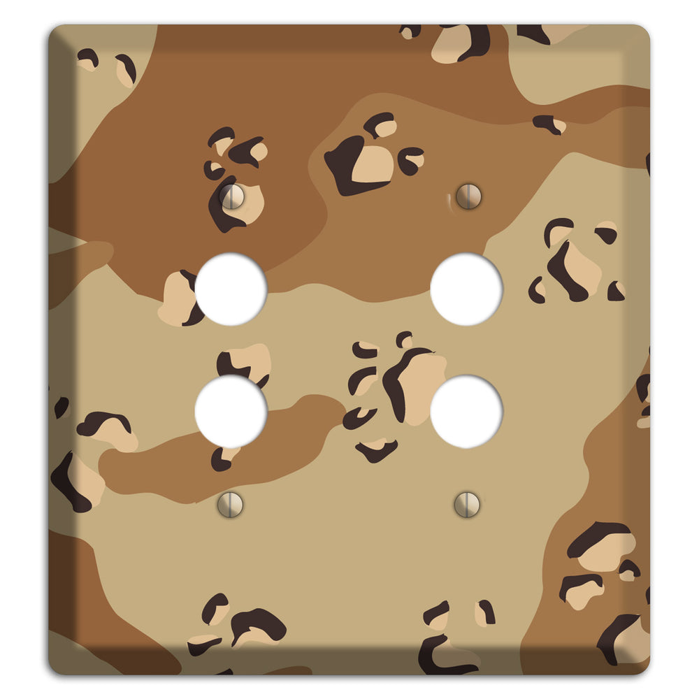 Desert Camo 2 Pushbutton Wallplate