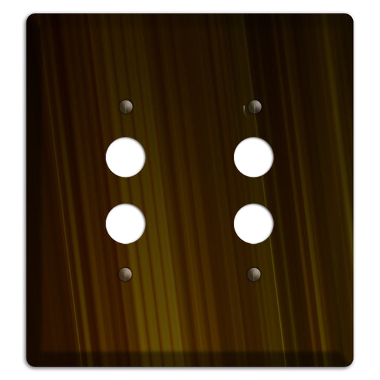 Brown Ray of Light 2 Pushbutton Wallplate
