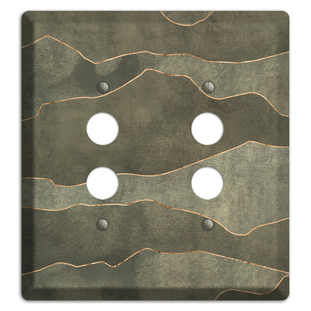 Jade Mountain Range 2 Pushbutton Wallplate