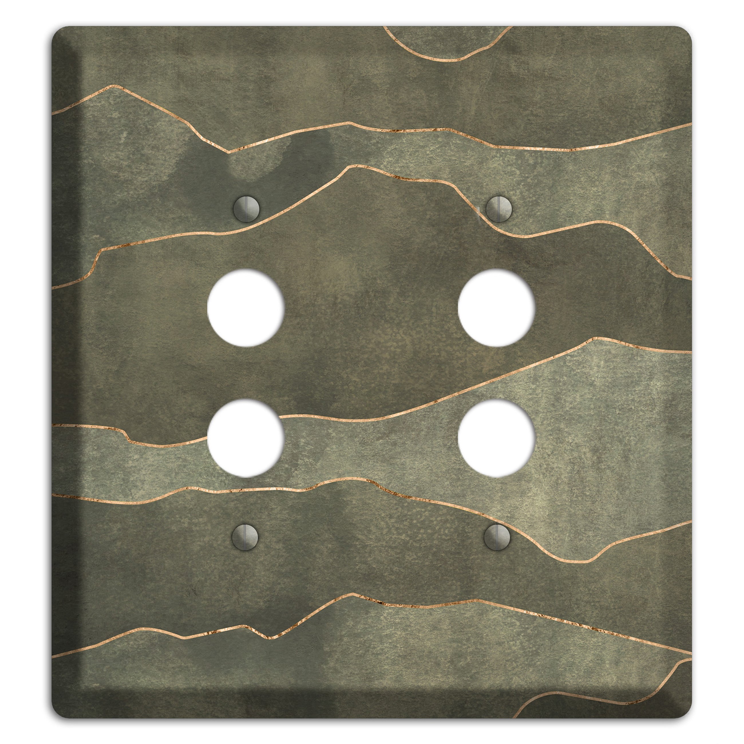 Jade Mountain Range 2 Pushbutton Wallplate