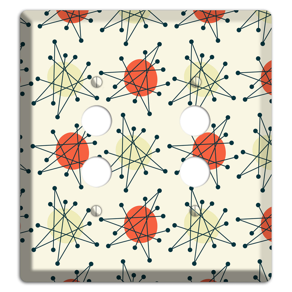 Atomic Star Burst 2 Pushbutton Wallplate