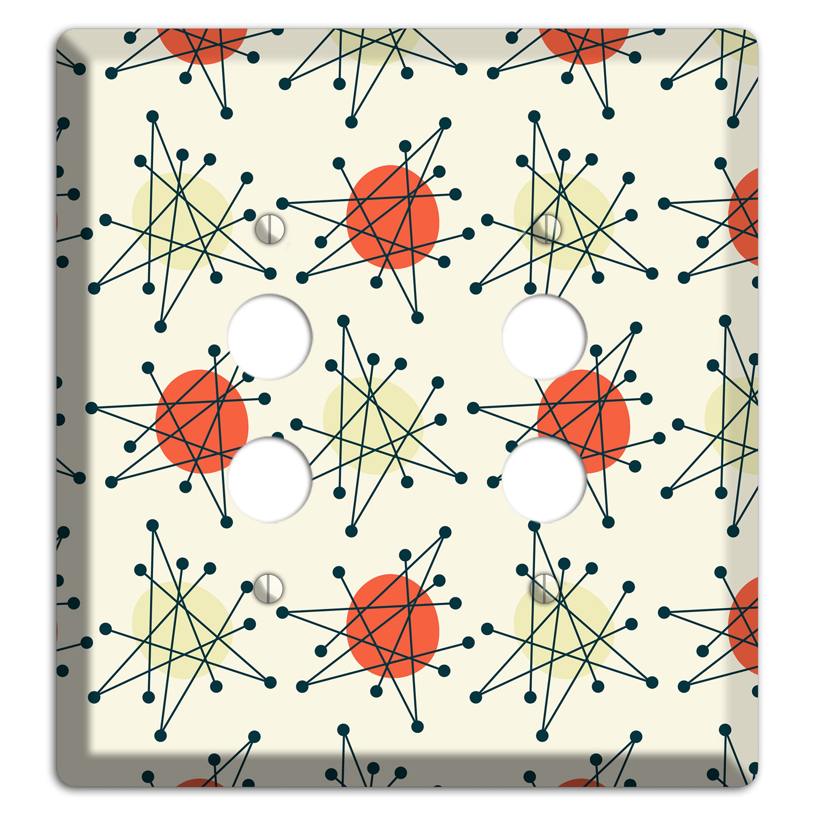 Atomic Star Burst 2 Pushbutton Wallplate
