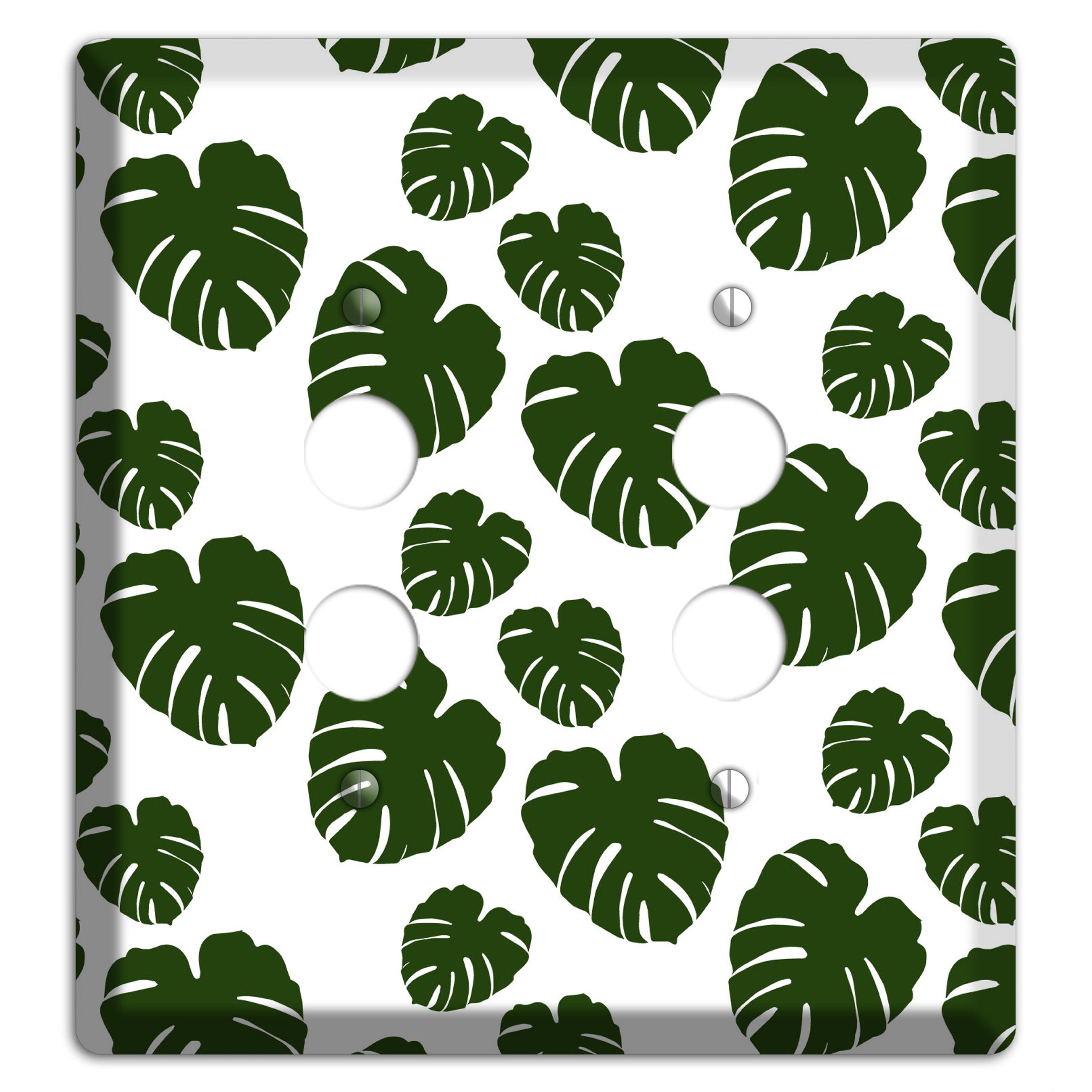 Leaves Style JJ 2 Pushbutton Wallplate