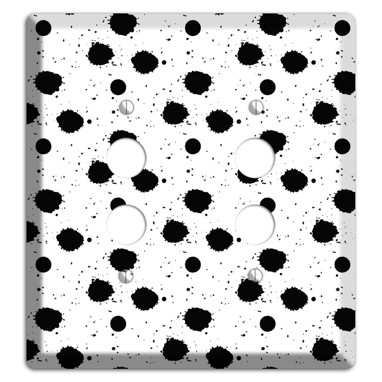 Ink Drops 4 2 Pushbutton Wallplate