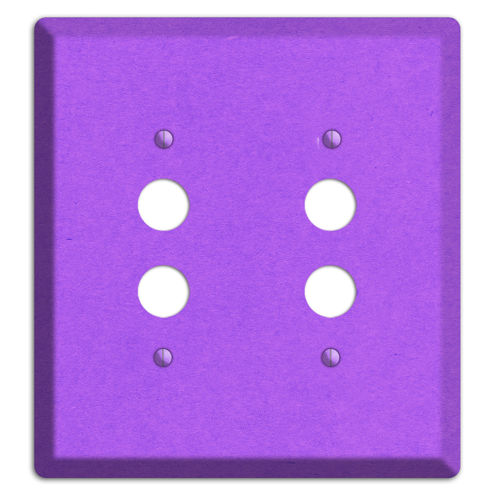 Dark Orchid Kraft 2 Pushbutton Wallplate
