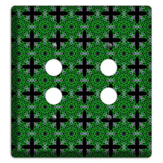 Green Foulard 3 2 Pushbutton Wallplate