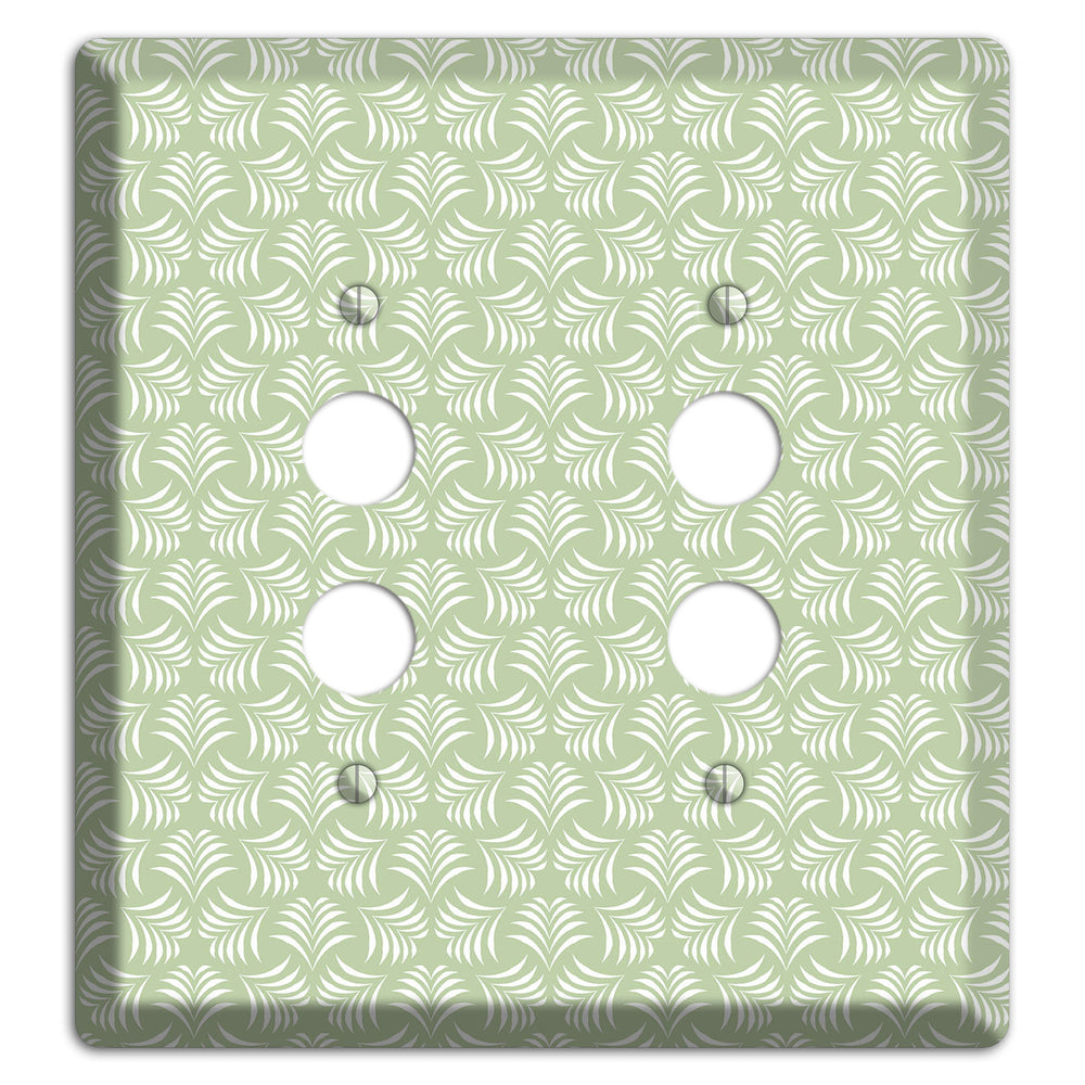 Leaves Style V 2 Pushbutton Wallplate