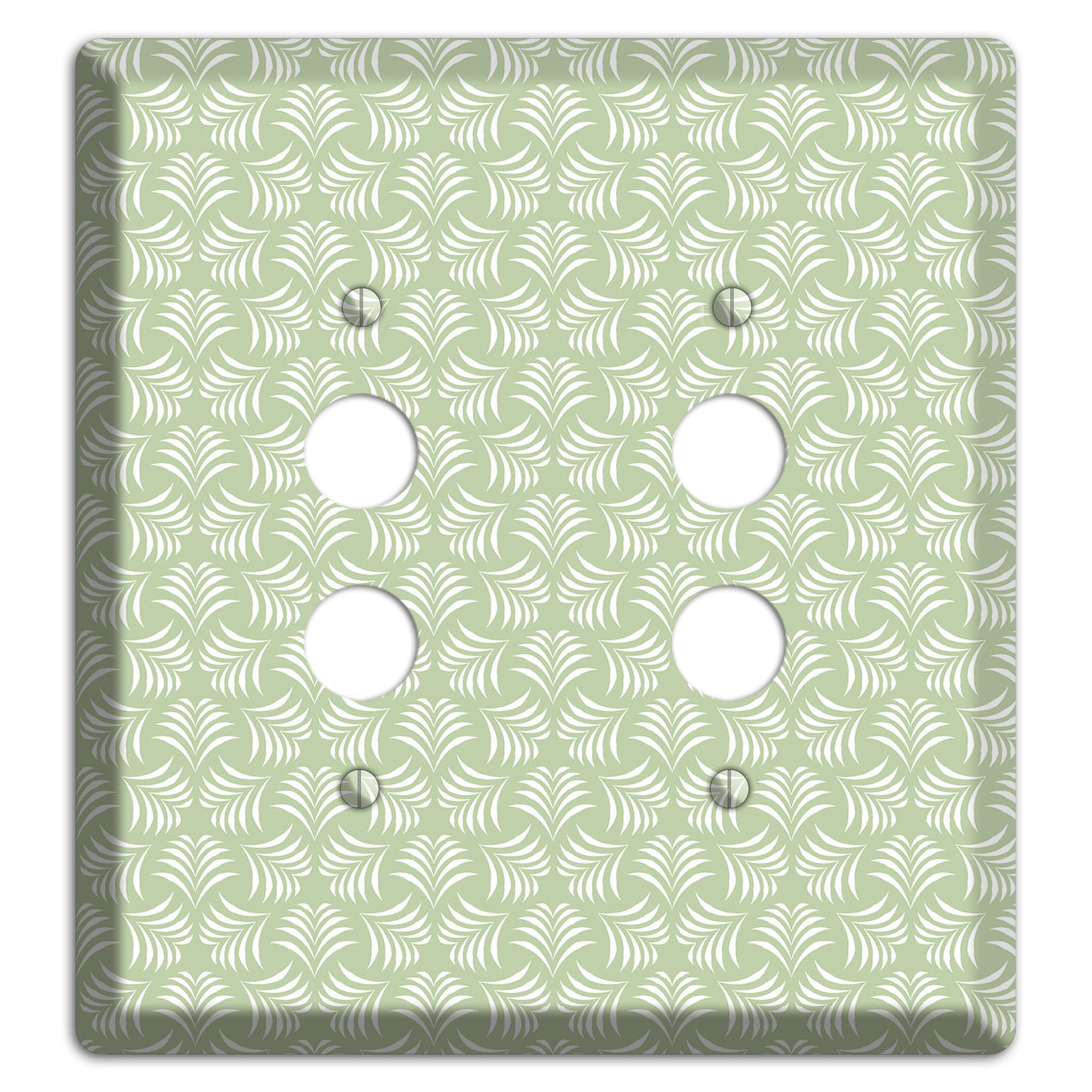 Leaves Style V 2 Pushbutton Wallplate