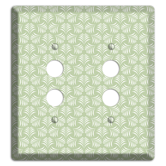 Leaves Style V 2 Pushbutton Wallplate