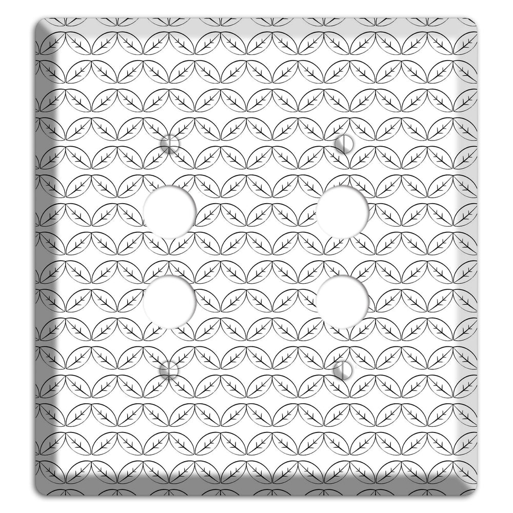 Leaves Style K 2 Pushbutton Wallplate