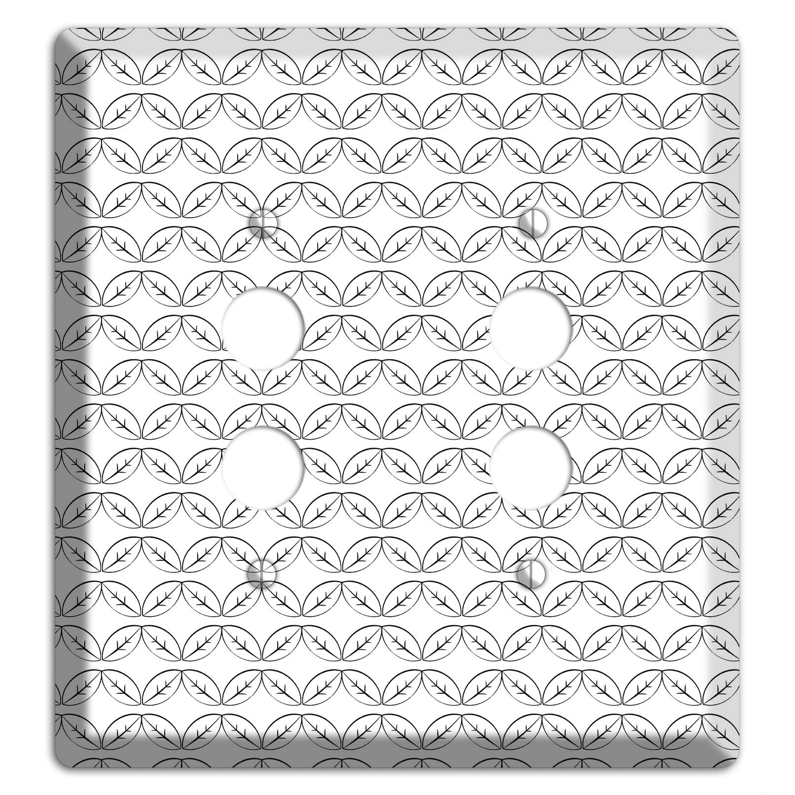 Leaves Style K 2 Pushbutton Wallplate