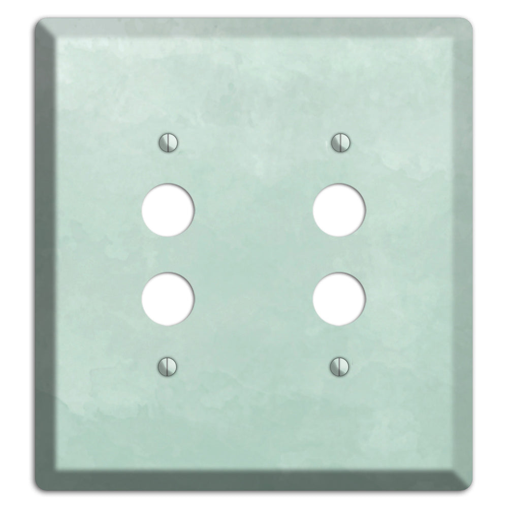 Sea Foam Green Ombre 2 Pushbutton Wallplate