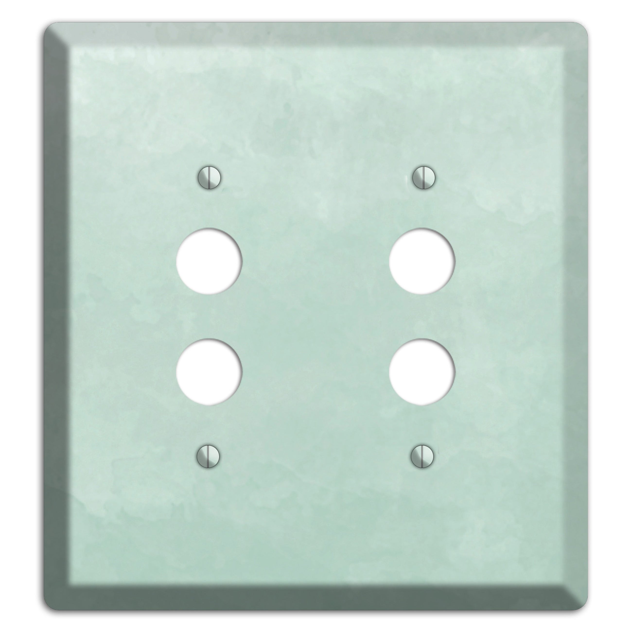 Sea Foam Green Ombre 2 Pushbutton Wallplate