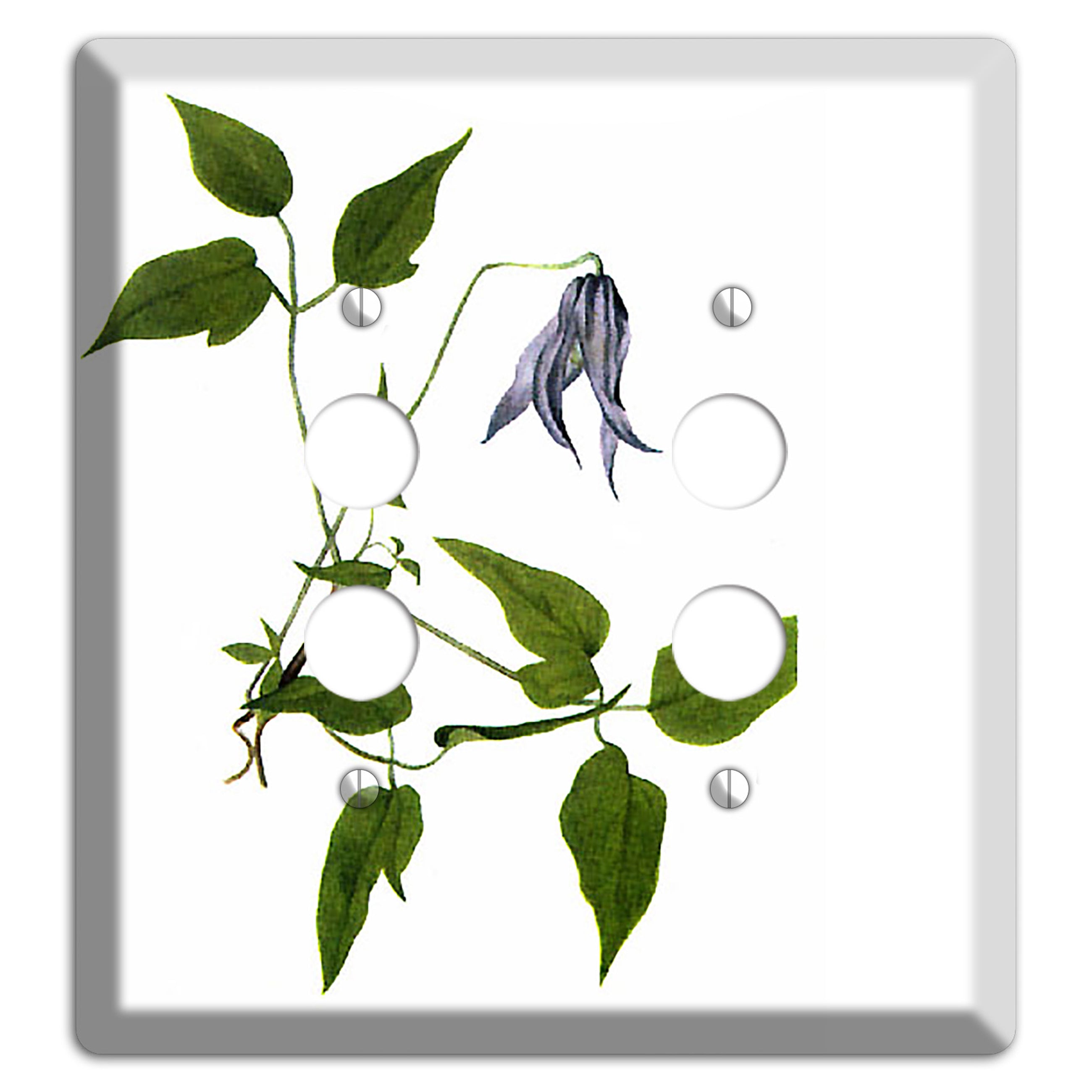 Clematis Columbiana 2 Pushbutton Wallplate