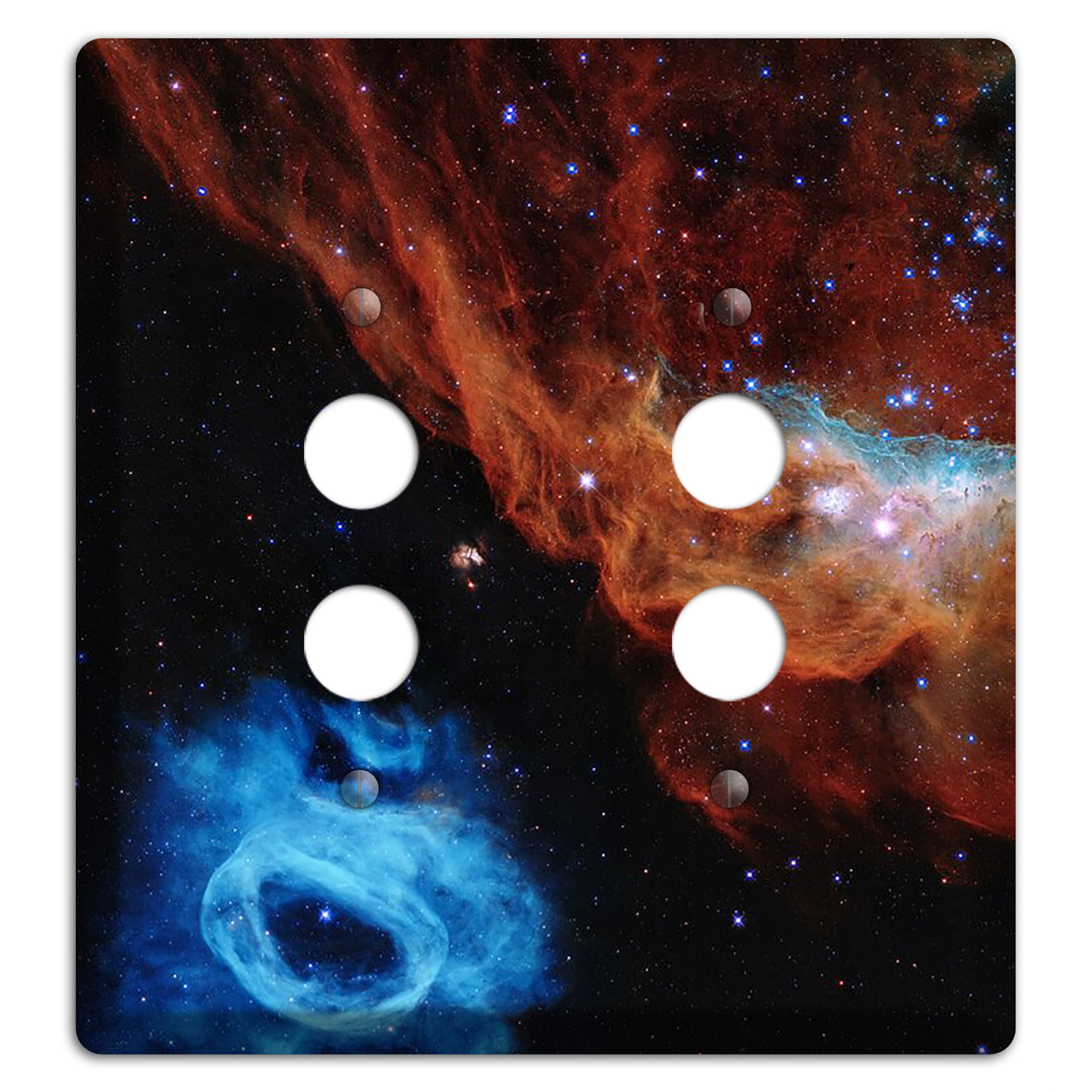 Tapestry of Blazing Starbirth 2 Pushbutton Wallplate