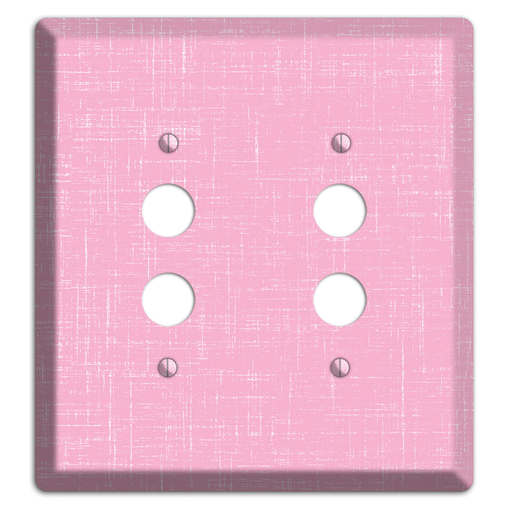 Chantilly Pink Texture 2 Pushbutton Wallplate