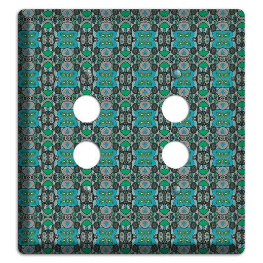 Green Tapestry 2 Pushbutton Wallplate