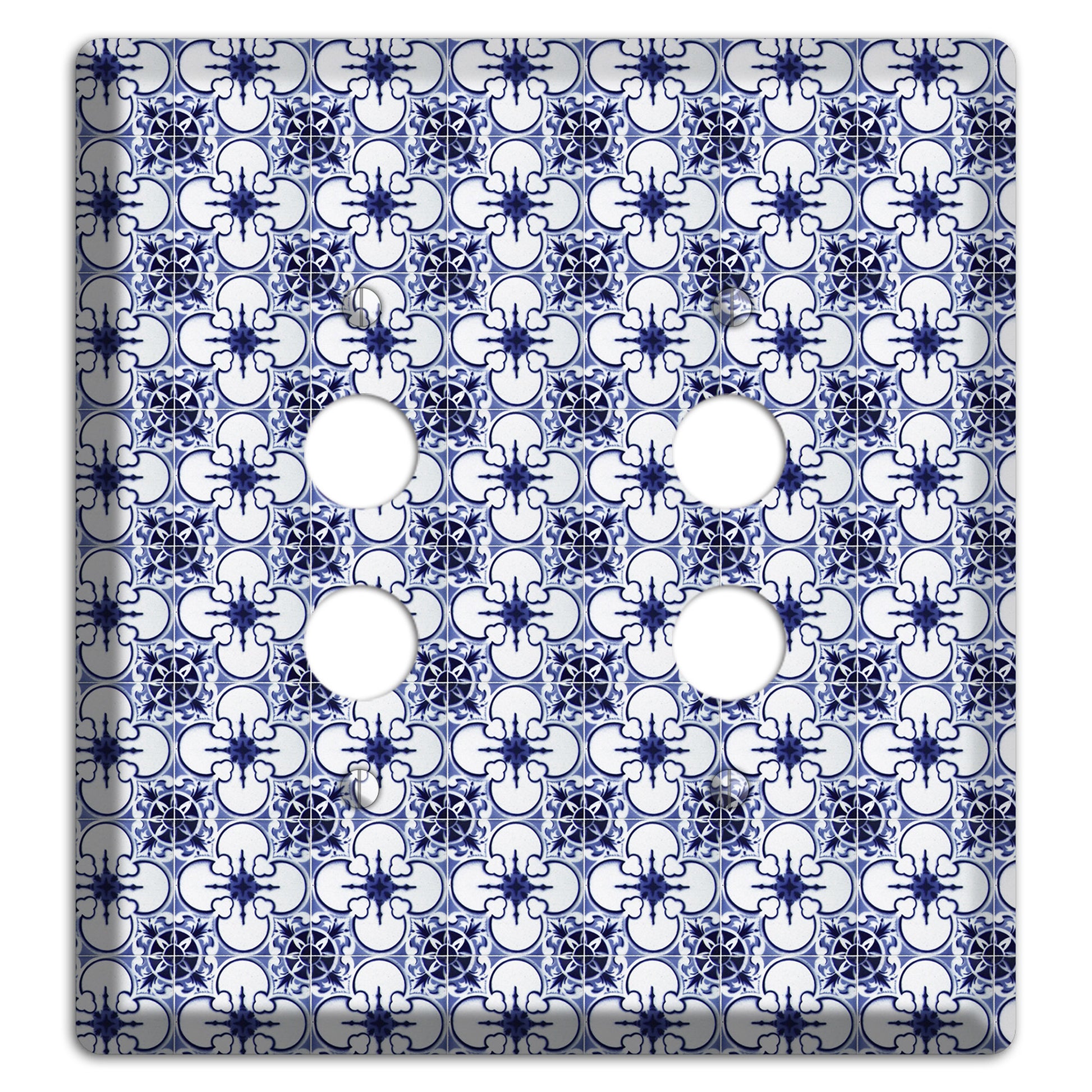 Tavira Tiles 9 2 Pushbutton Wallplate