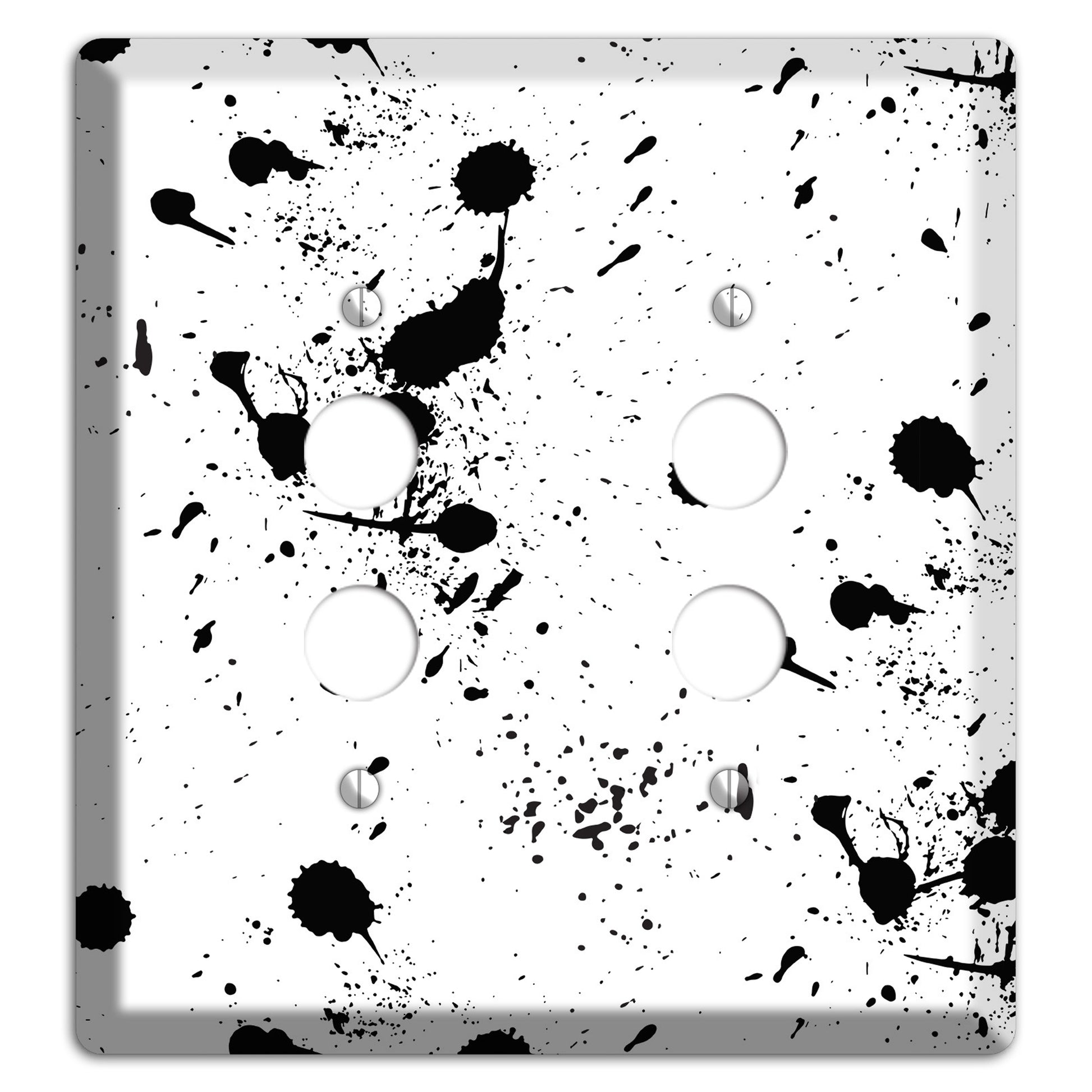 Ink Splash 3 2 Pushbutton Wallplate
