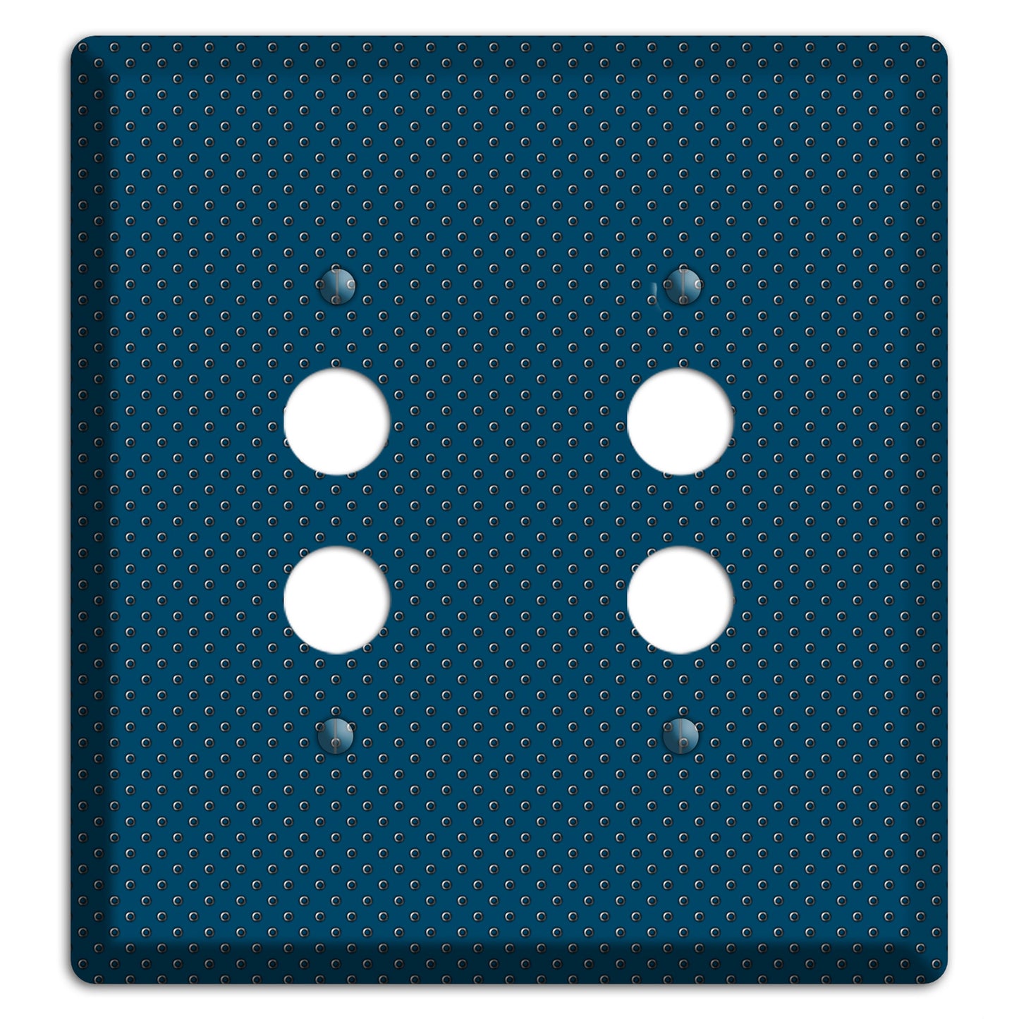 Blue Small Dots 2 Pushbutton Wallplate