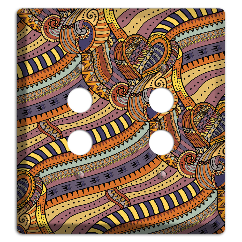 Retro Flourish 7 2 Pushbutton Wallplate