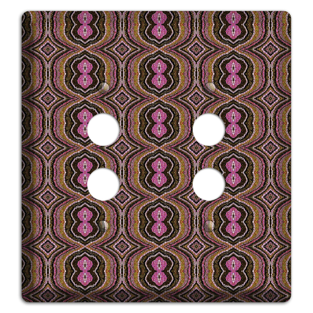 Pink and Brown Tapestry 2 Pushbutton Wallplate