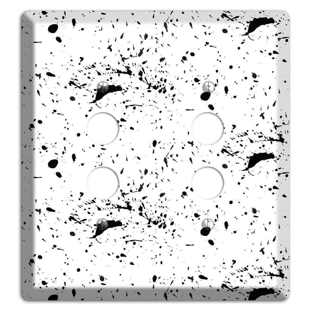 Ink Splash 5 2 Pushbutton Wallplate