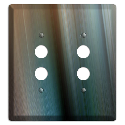 Brown and Blue Ray of Light 2 Pushbutton Wallplate