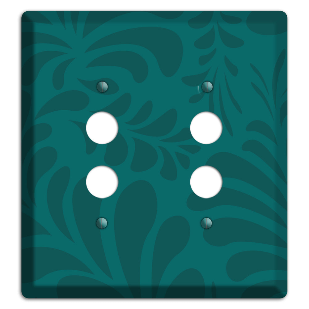 Jade Herati 2 Pushbutton Wallplate