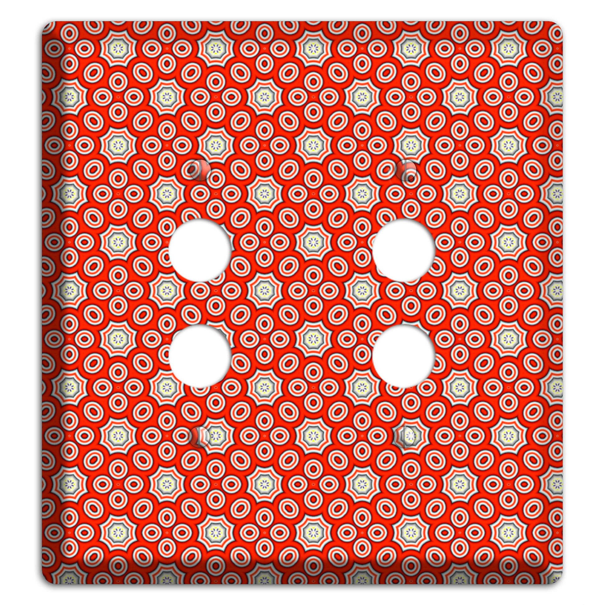 Red Foulard 3 2 Pushbutton Wallplate