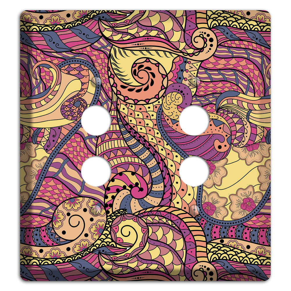 Retro Flourish 2 2 Pushbutton Wallplate