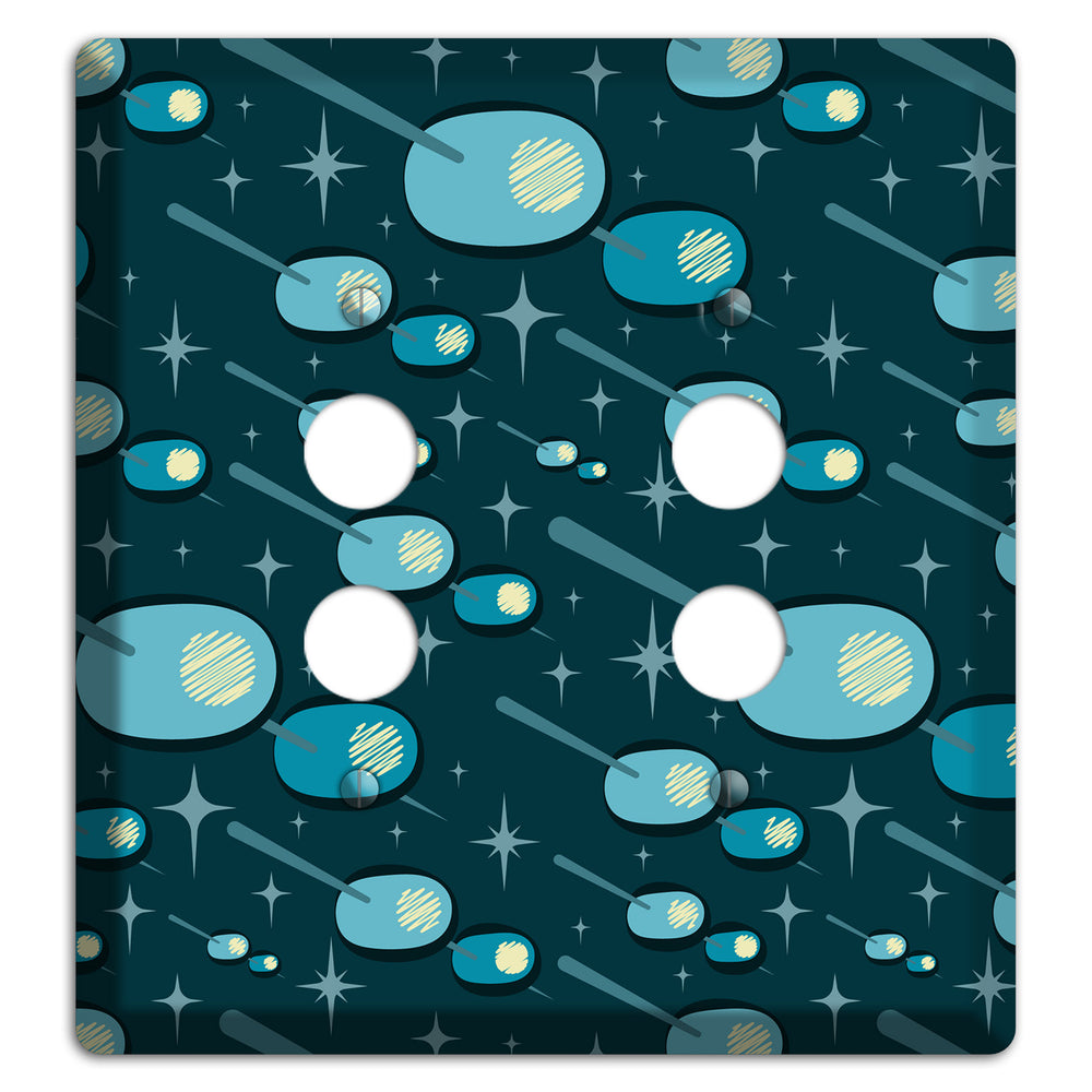 Navy Olives 2 Pushbutton Wallplate