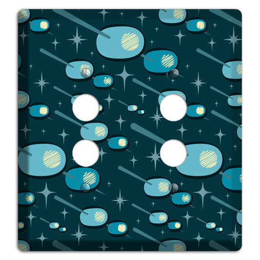 Navy Olives 2 Pushbutton Wallplate