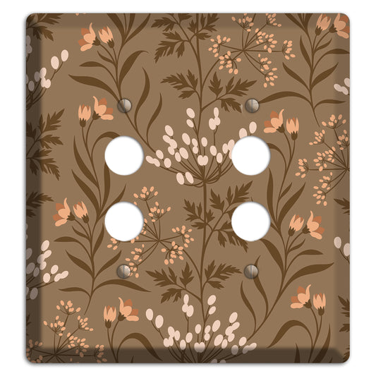 Fall Floral 2 2 Pushbutton Wallplate