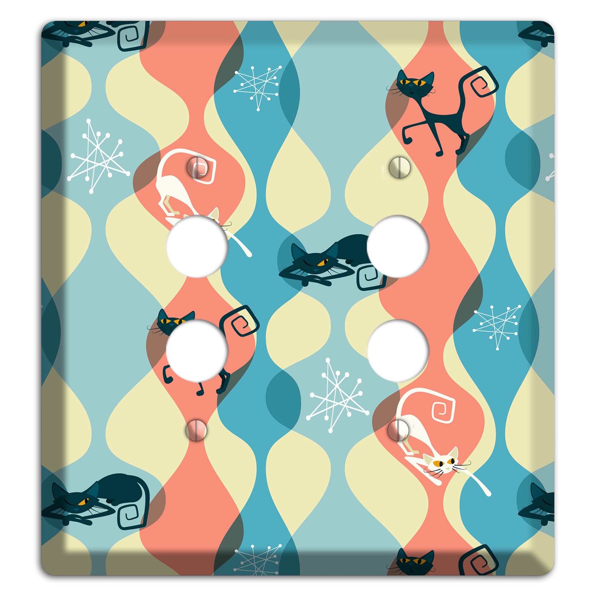 Atomic Kitty 2 Pushbutton Wallplate