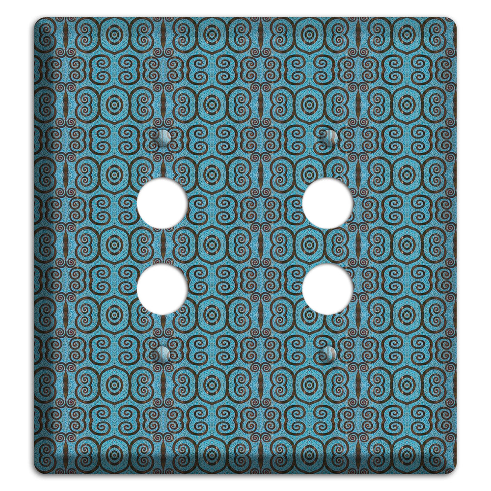 Blue Tapestry 2 Pushbutton Wallplate