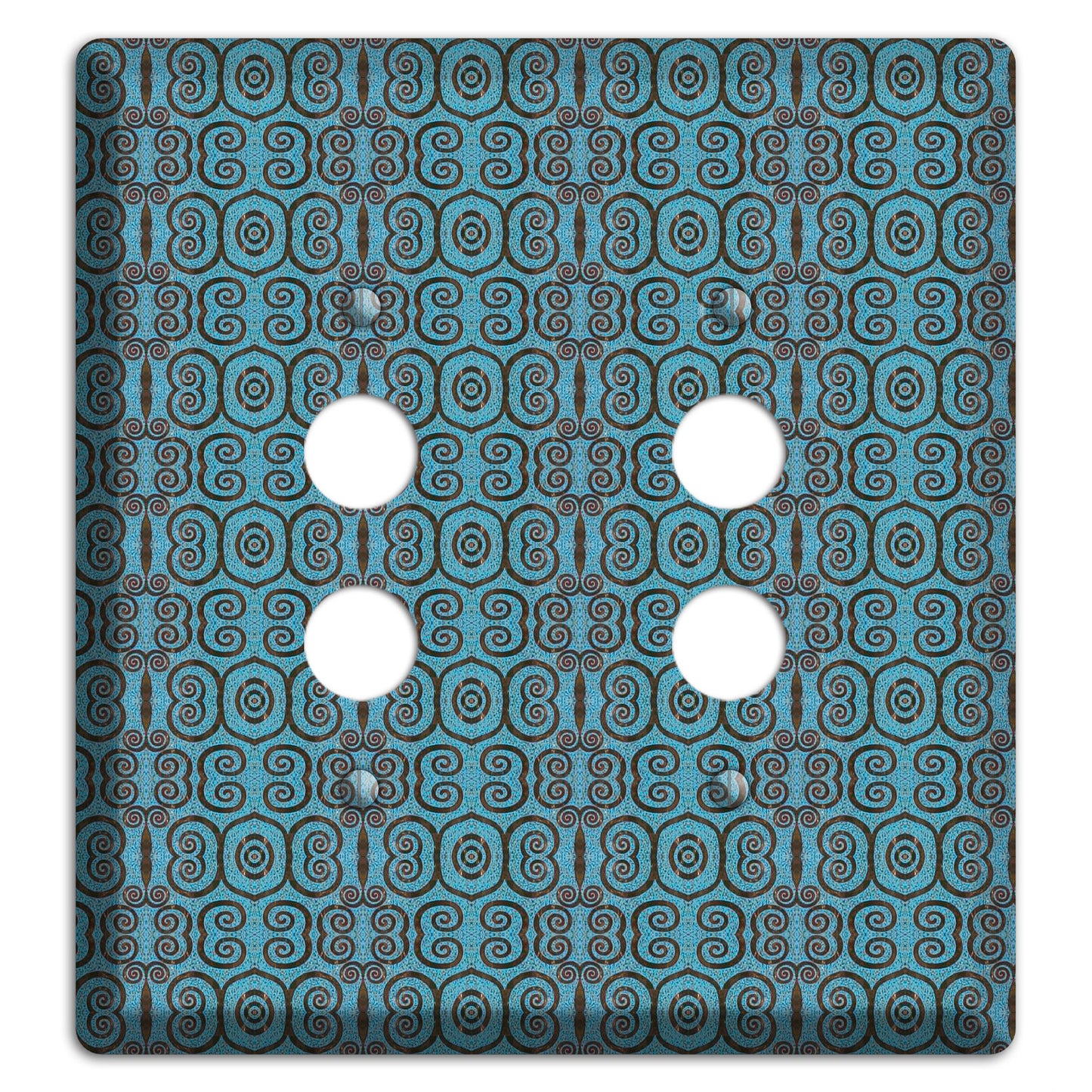 Blue Tapestry 2 Pushbutton Wallplate