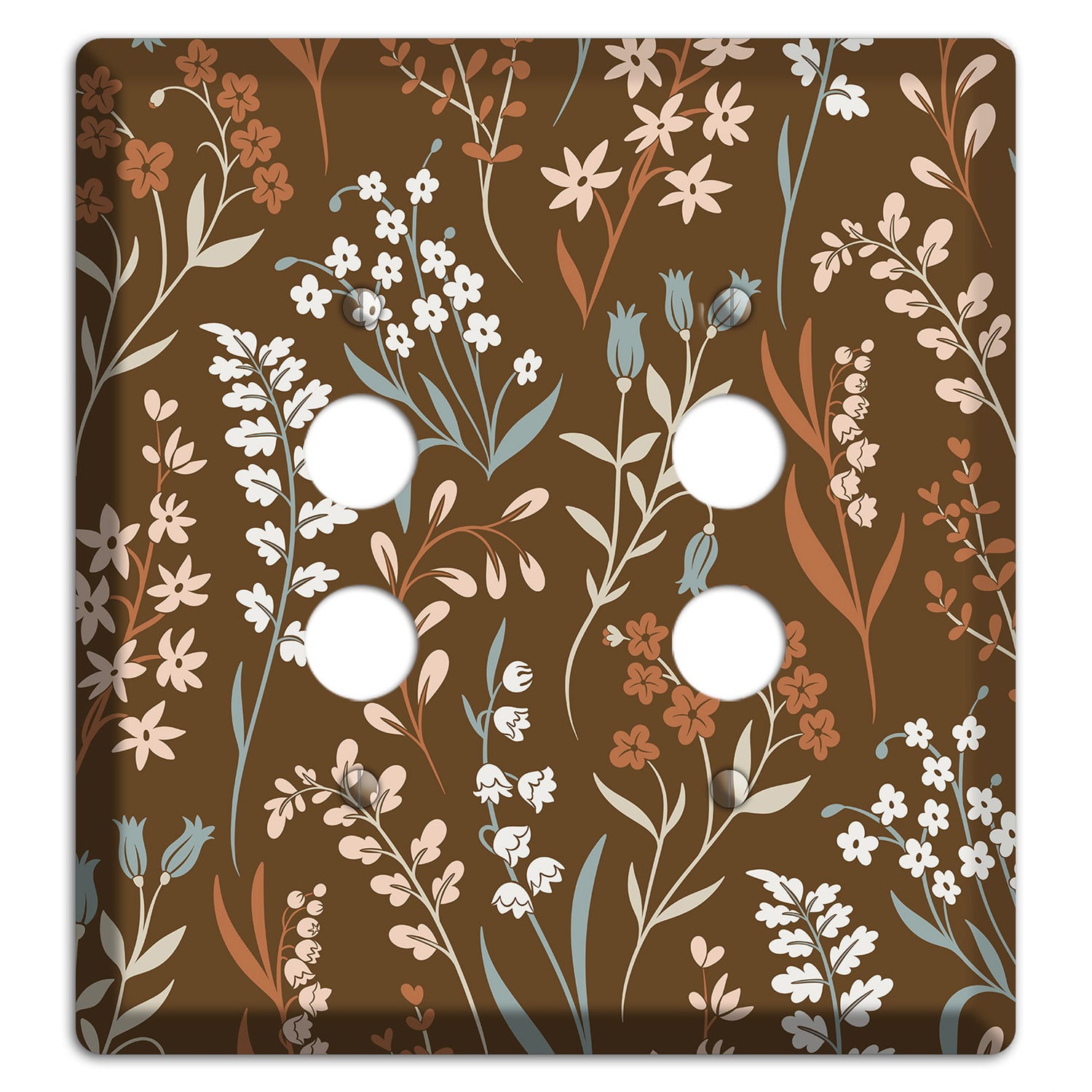 Fall Floral 1 2 Pushbutton Wallplate