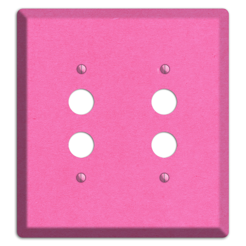 Persian Pink Kraft 2 Pushbutton Wallplate