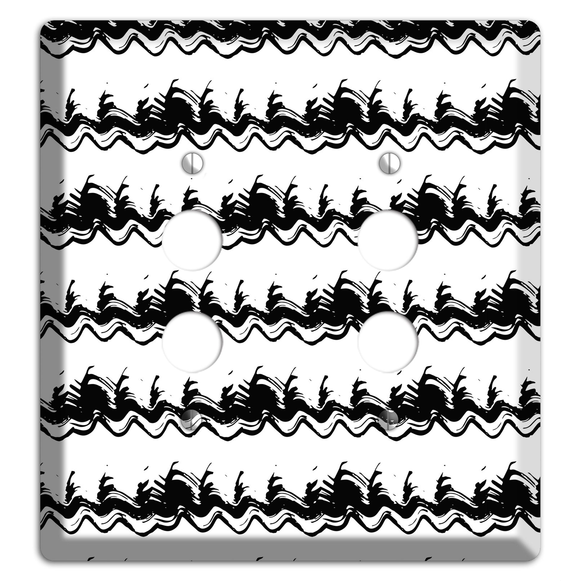 Ink Brushstrokes 10 2 Pushbutton Wallplate