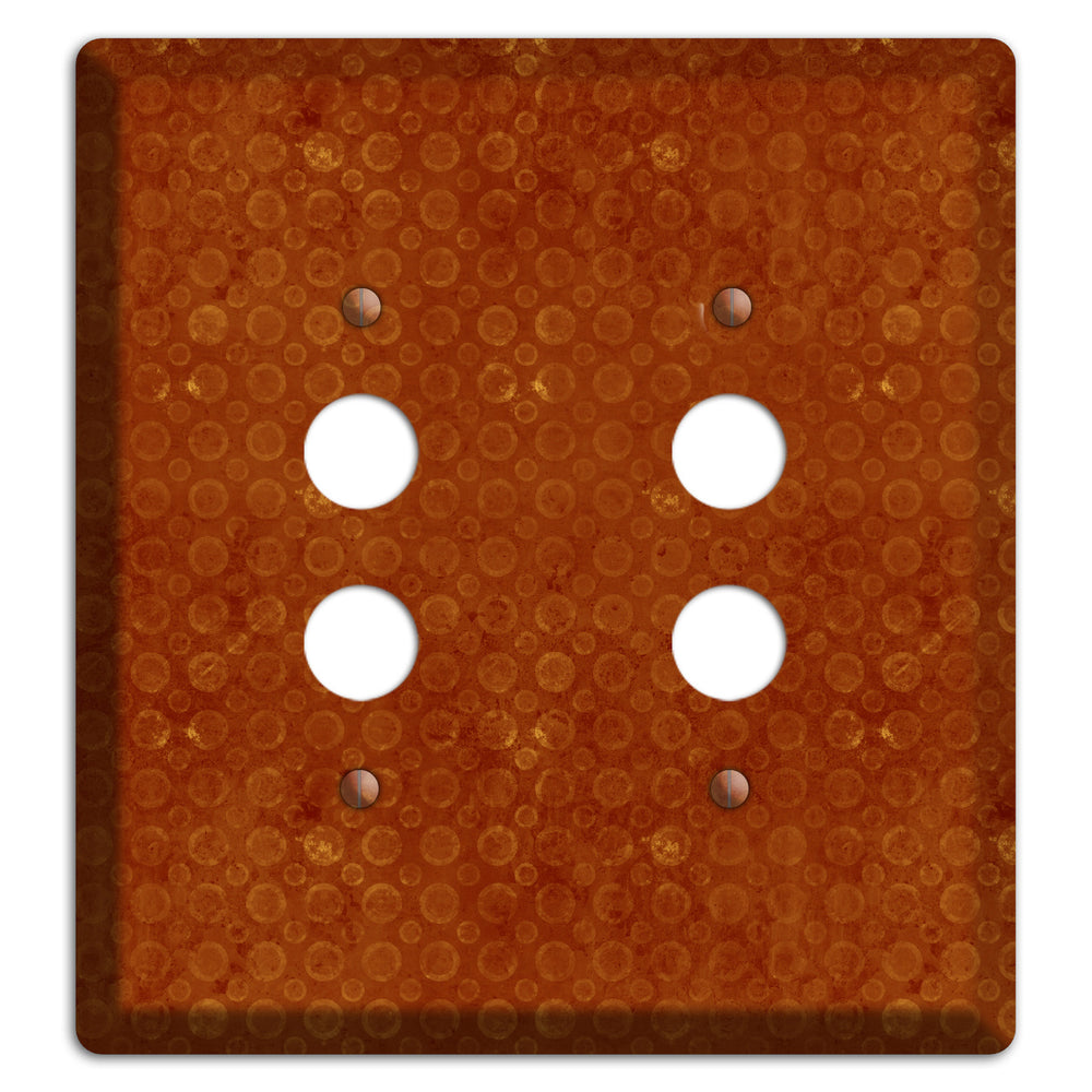 Red Circles 2 Pushbutton Wallplate