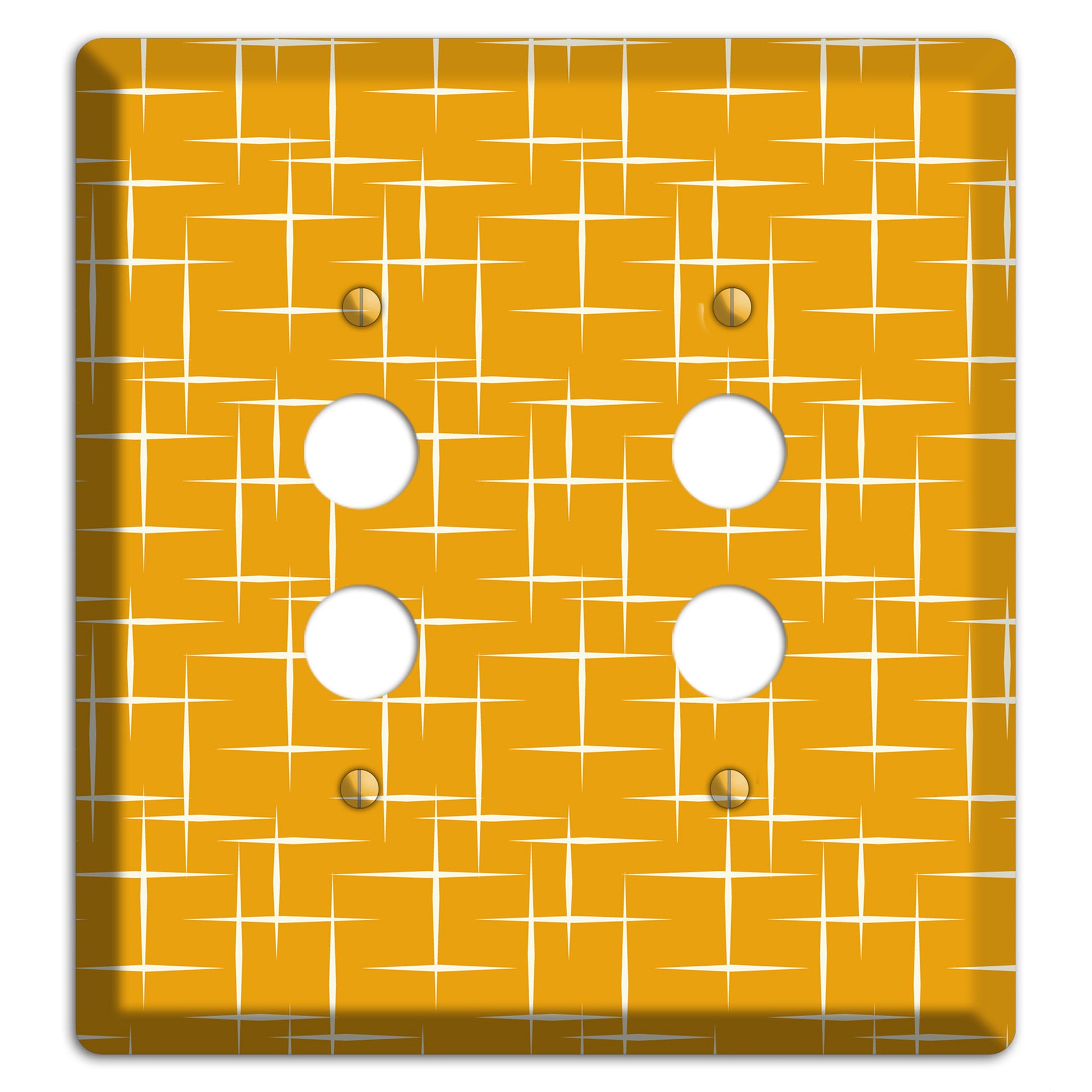 Orange Atomic 2 Pushbutton Wallplate