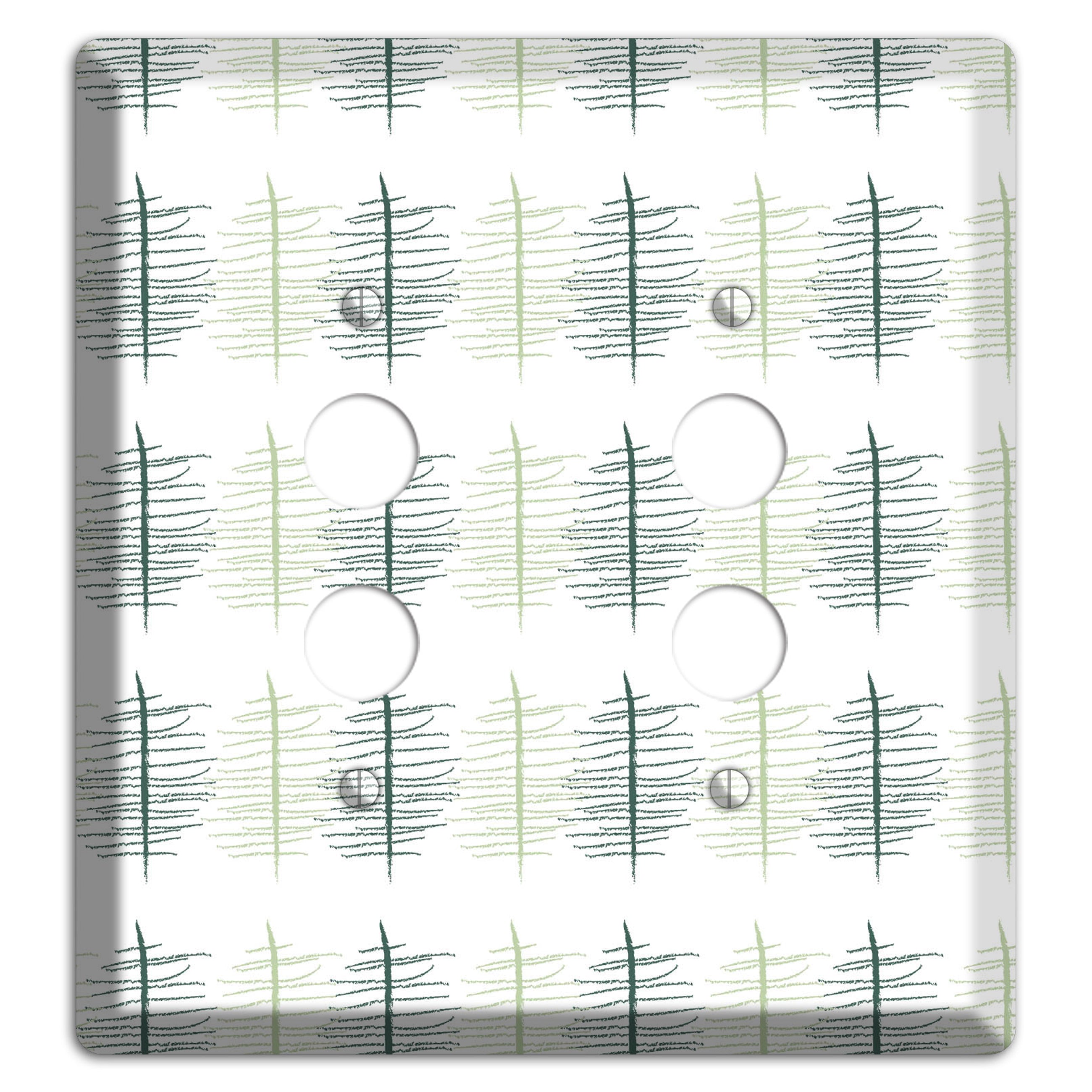 Leaves Style B 2 Pushbutton Wallplate