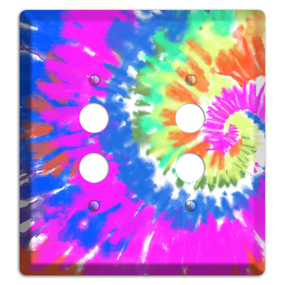 Tie Die 2 Pushbutton Wallplate