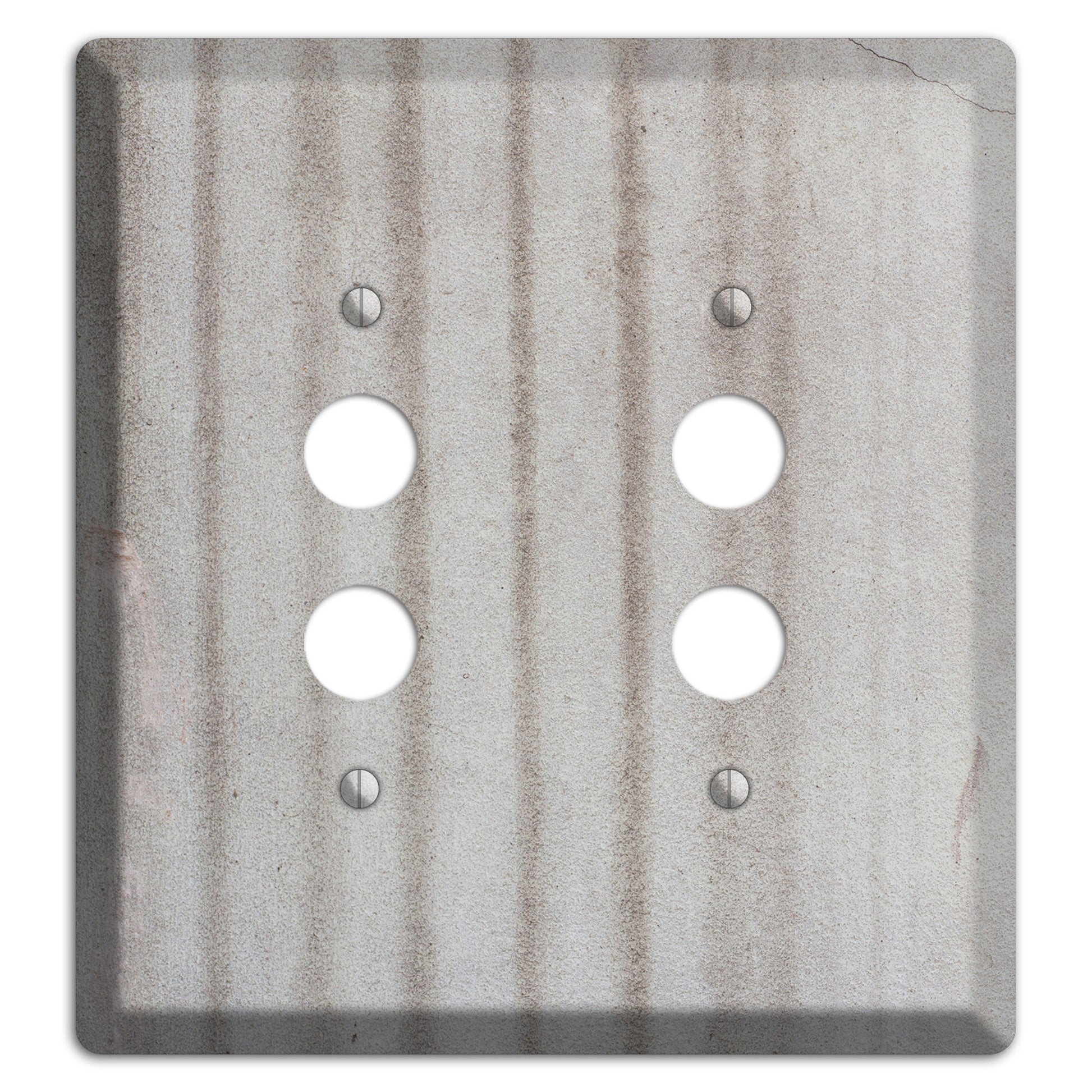 Old Concrete 2 2 Pushbutton Wallplate