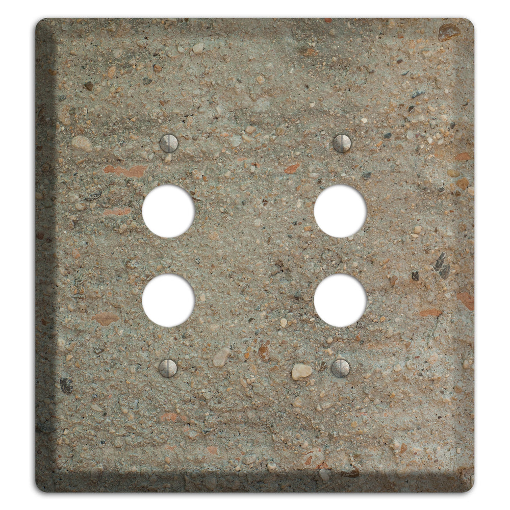 Plaster 1 2 Pushbutton Wallplate