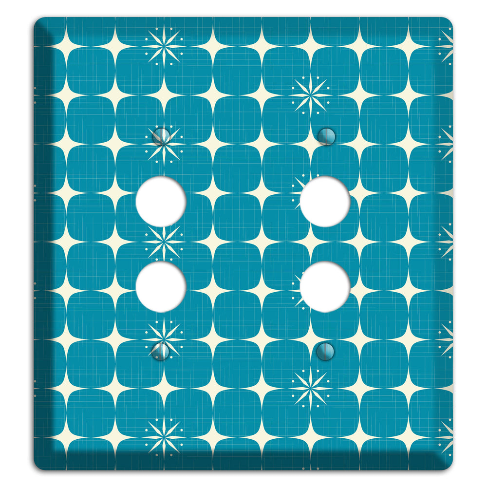Blue Atomic 2 Pushbutton Wallplate