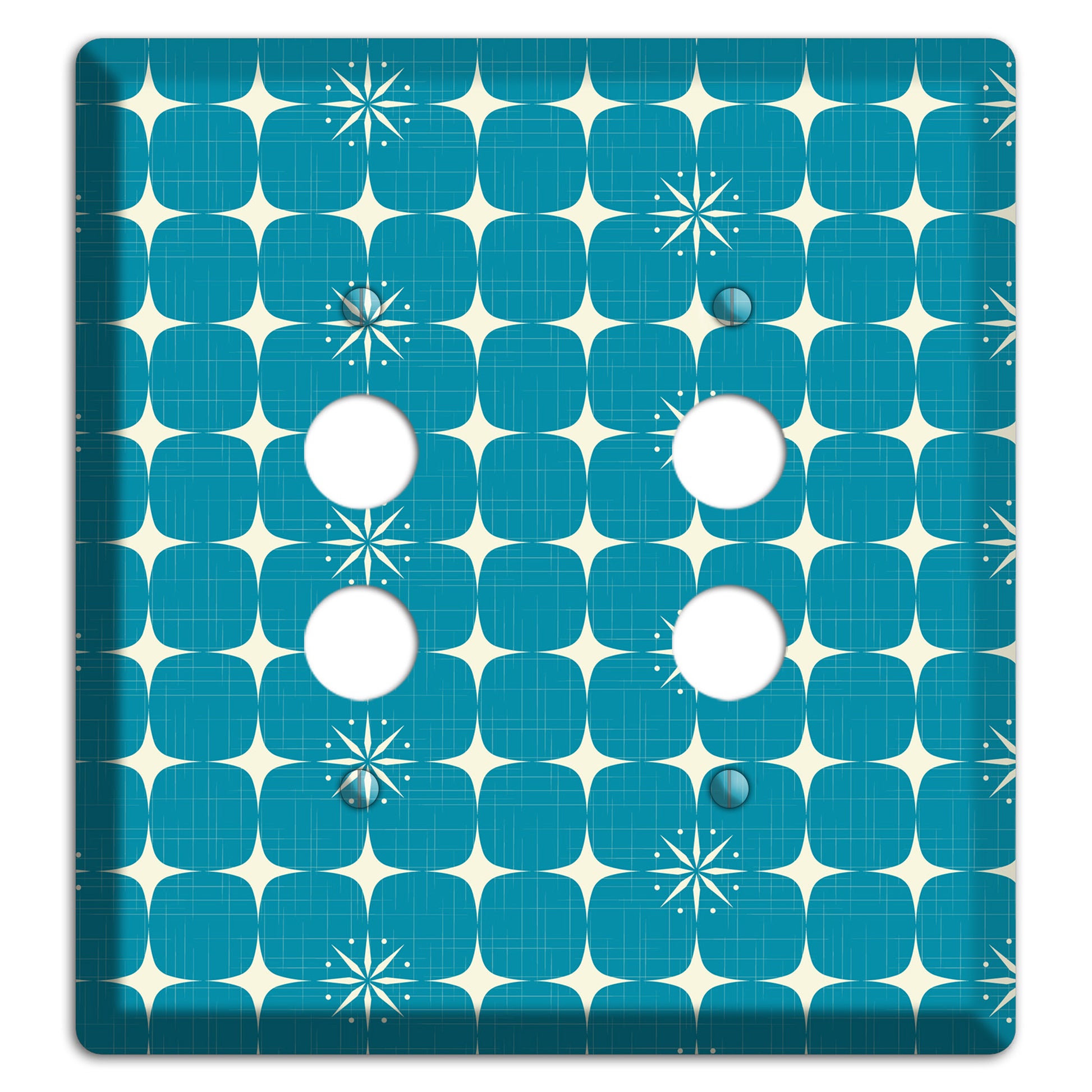 Blue Atomic 2 Pushbutton Wallplate