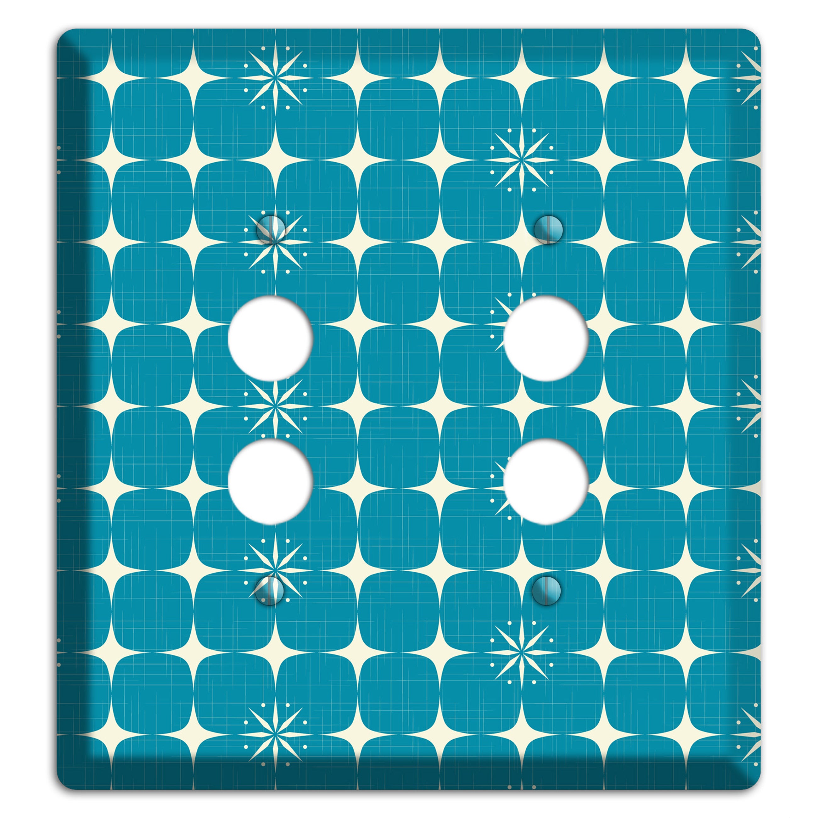 Blue Atomic 2 Pushbutton Wallplate